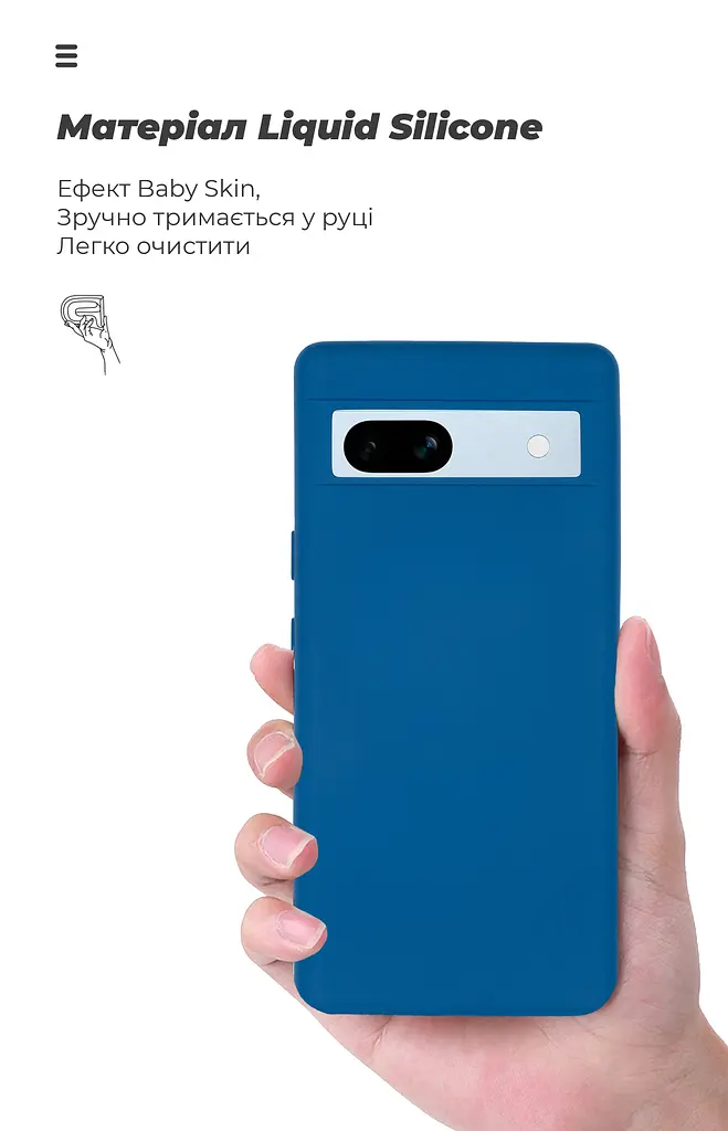 Чехол ArmorStandart ICON для Google Pixel 7a Dark Blue (ARM70909) - фото 7