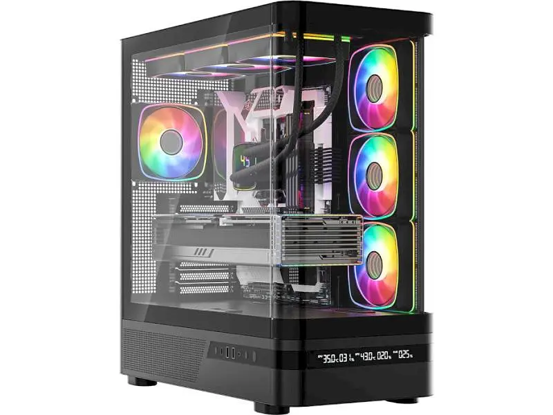 Корпус MODECOM VOLCANO AQ200 ARGB MIDI BLACK (MC-A-AQ200-4FA-B) - фото 12