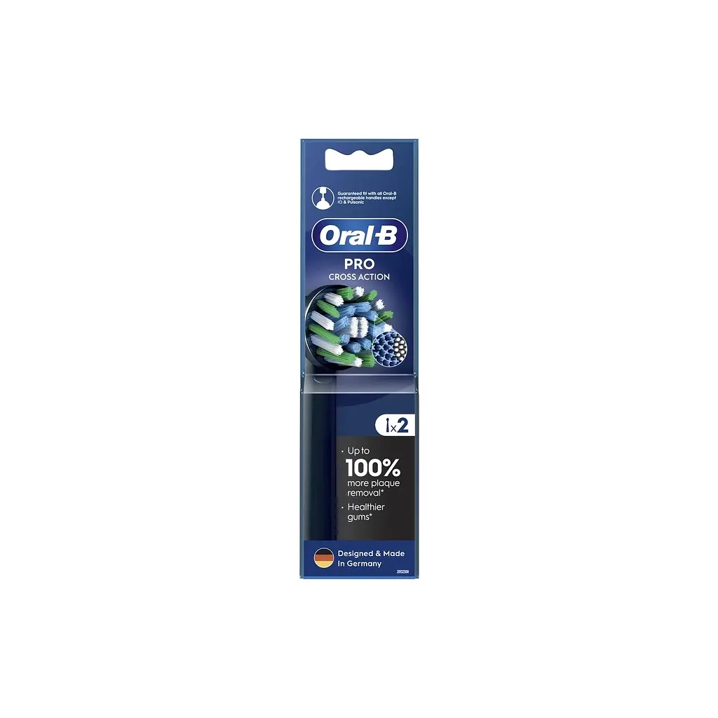 Насадка для зубної щітки Oral-B Cross Action EB50BRX (2) (8006540847657) - фото 3