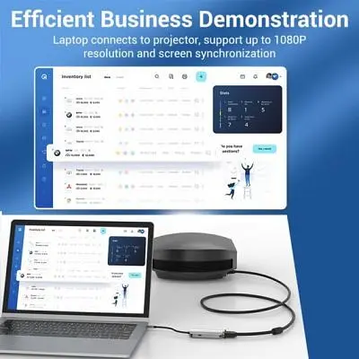 Концентратор Vention USB3.1 Type-C --> HDMI/VGA/USB 3.0/PD 100W Hub 4-in-1 (TOAHB) - фото 8