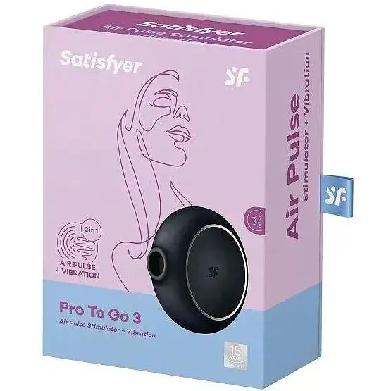 Вакуумний стимулятор Satisfyer Pro To Go 3 чорний - фото 7