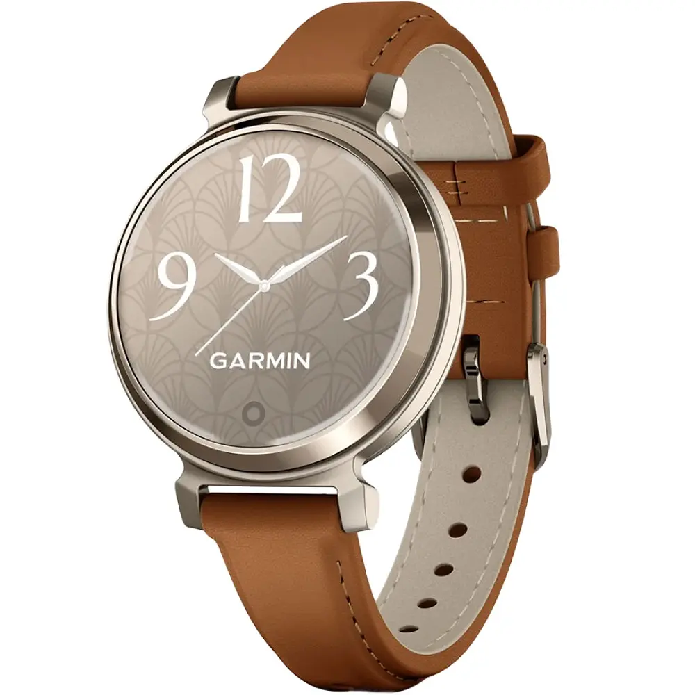 Смарт-годинник Garmin Lily 2 Classic Cream Gold with Tan Leather Band (010-02839-02) - фото 9