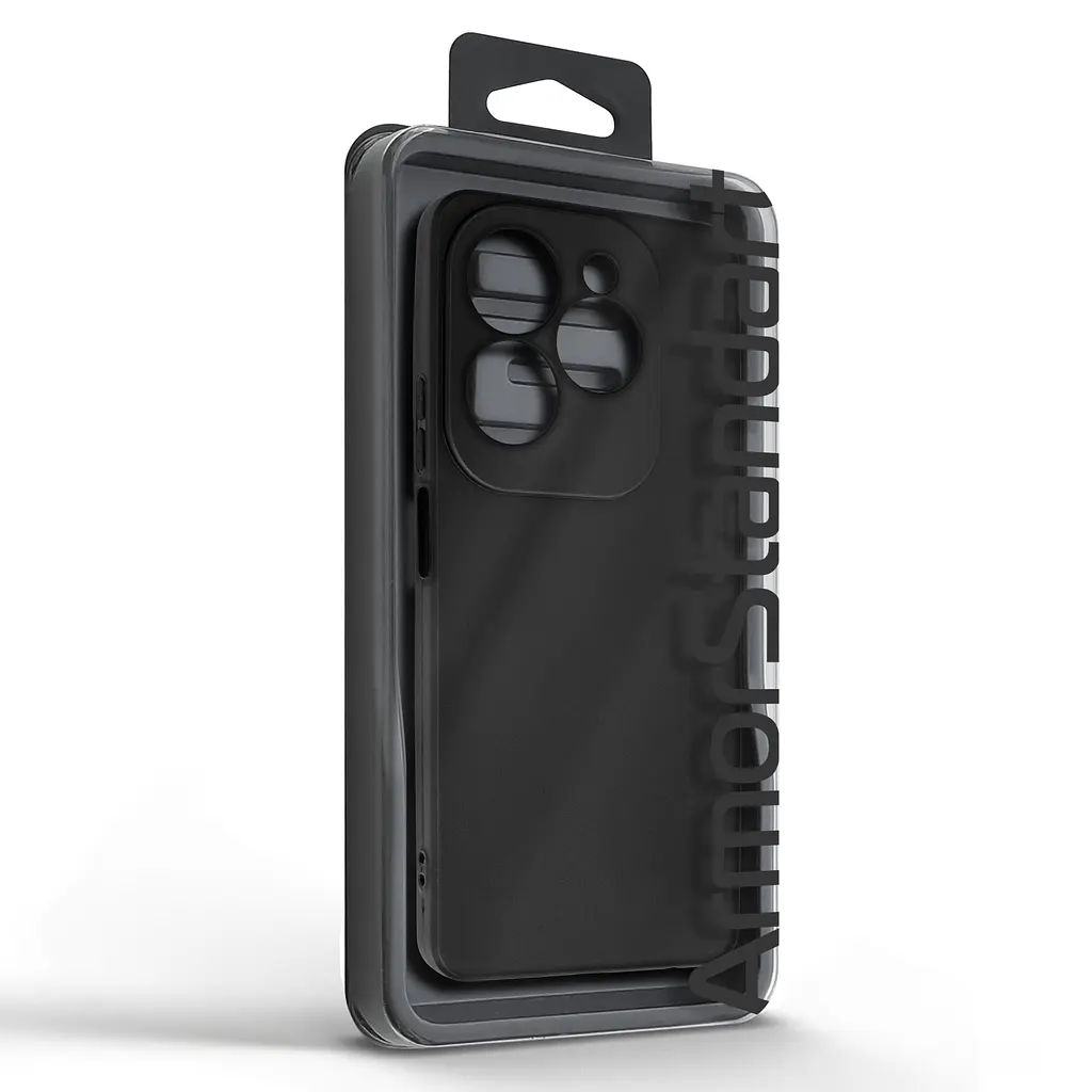 Чехол-накладка для смартфона Infinix Hot 40 Pro, противоударный, силиконовый, термополиуретановый (ТПУ), с защитой камеры и корпуса, черный, защита всего корпуса, ArmorStandart (ARM73942) - фото 5