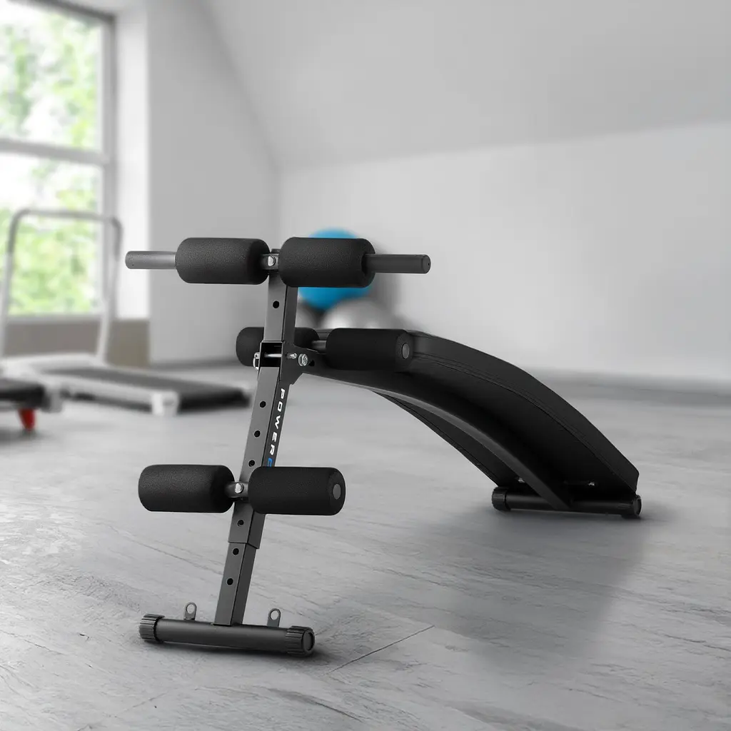 Похила лава для тренувань преса Gymtek XL200 з еспандерами для дому - фото 19