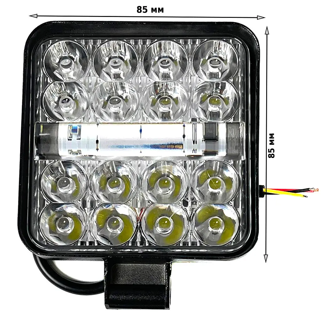 Фара LED Далеке Світло та Стробоскоп 12-24V 6-32W Червоно-Синій 1 шт. (MINIZY-F-BS-WR) - фото 2