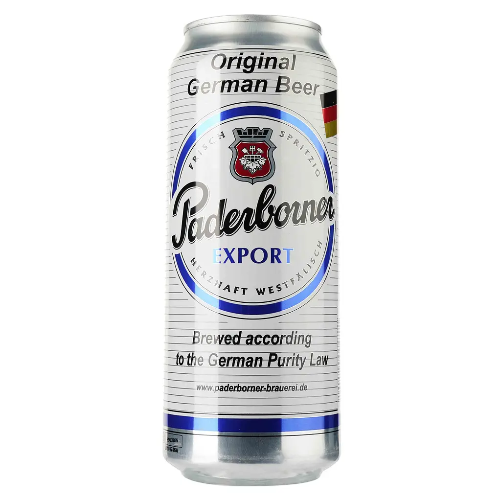 Упаковка пива Paderborner Export світле 5.5% 12 л з/б (0.5 л х 24 шт.) - фото 2