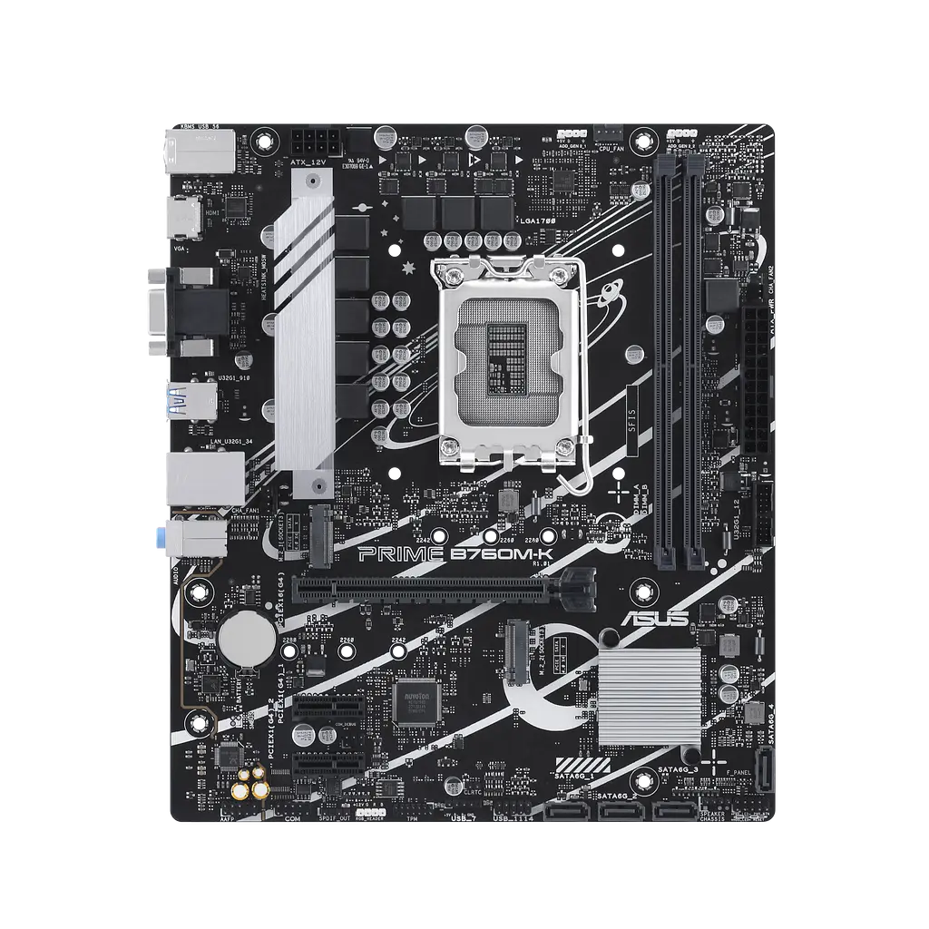 Материнская плата Asus B760M-K Prime LGA 1700 (PRIME B760M-K) - фото 2