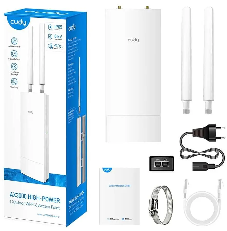 Точка доступу Cudy AP3000 WiFi6 2.5G (73-00527) - фото 9