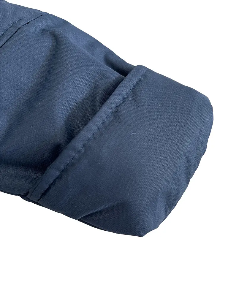 Зимовий конверт - комбінезон для новонароджених зі знімним хутром зріст 56-68 см (0 - 6 місяців) Flavien Синій - фото 5