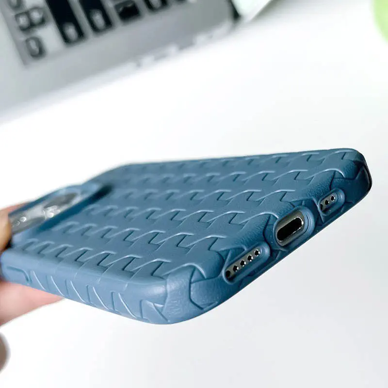 Чохол TPU Weaving для Apple iPhone 13 Pro Max (6.7) Blue - фото 3