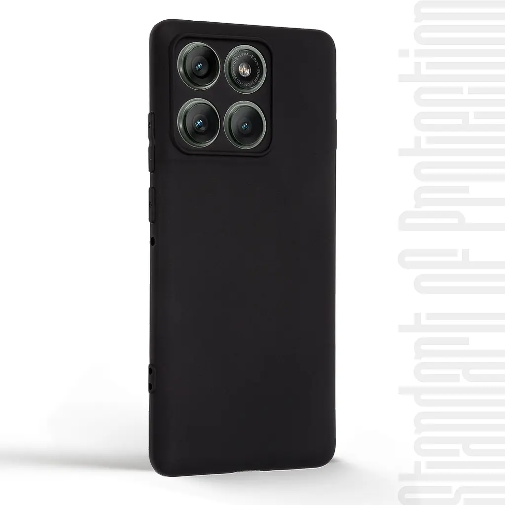 Чехол-накладка для смартфона Motorola Edge 60 Pro 5G, противоударный, силиконовый, термополиуретановый (ТПУ), с защитой камеры и корпуса, черный, защита всего корпуса, ArmorStandart (ARM85836) - фото 2