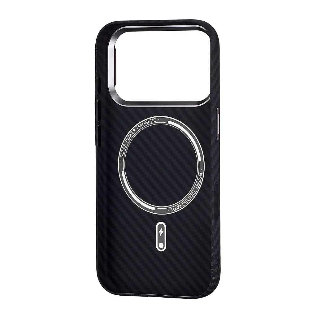 Чохол Luxo Free Air CarBon with MagSafe iPhone 17 PRO Black - фото 3