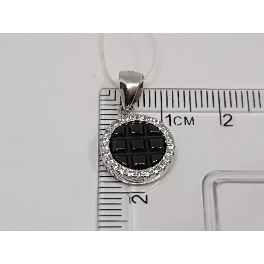 Серебряная подвеска Диама с керамикой и фианитами. 31211221732 - фото 4