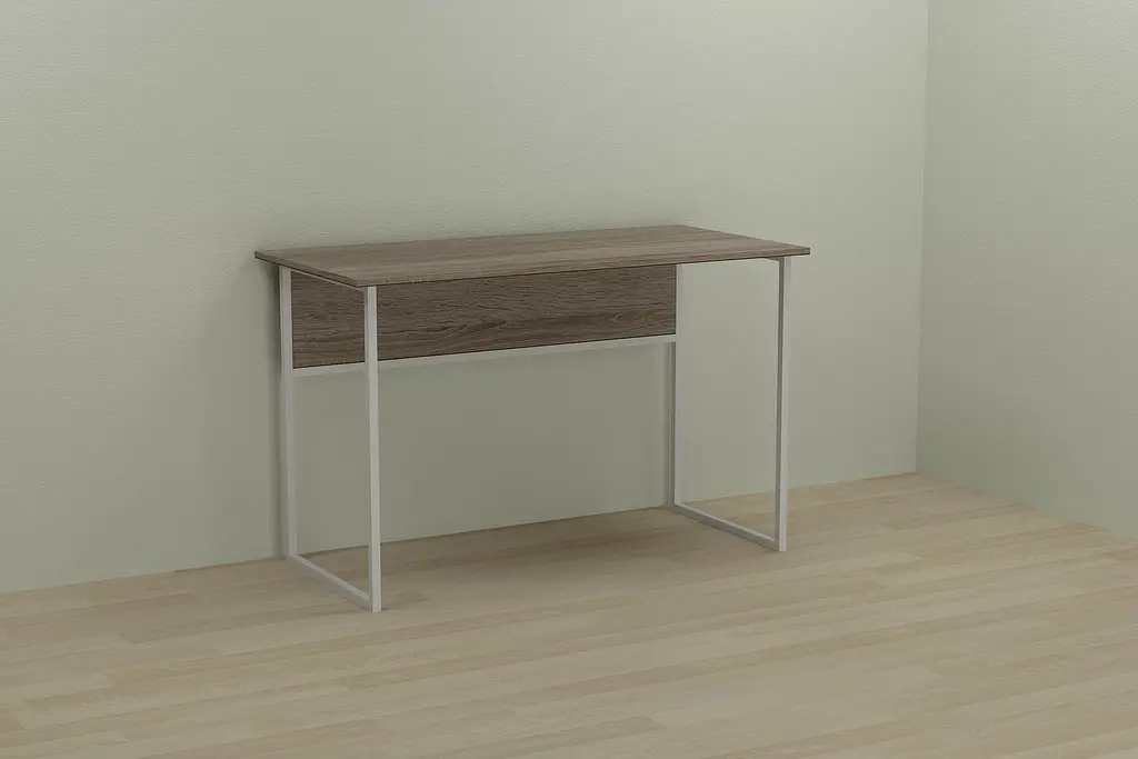 Компьютерный стол Ferrum-decor Коди 75x100x70 белый ДСП Дуб Сонома Труфель 16мм (FRD-101213) - фото 5