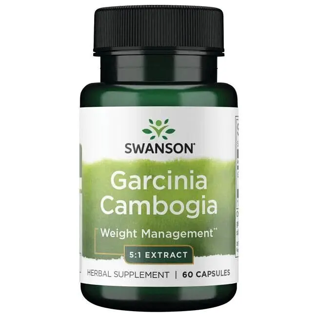 Екстракт камбоджійської гарцинії Swanson Garcinia Cambogia 80 mg, 60 капсул