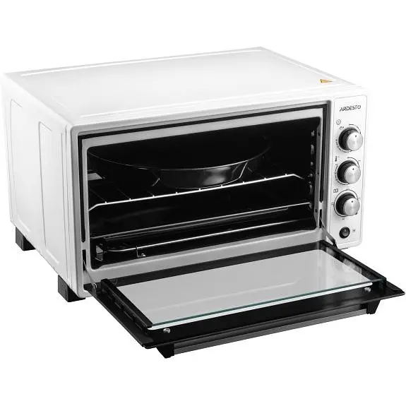 Электропечь Ardesto 1700 Вт, 48 л, хром.тены, таймер, подсвеч., конвекция, подв.стекло, белый - фото 4