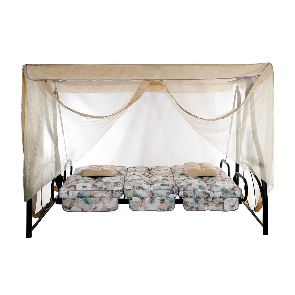 Садовая диван-качалка Ost-Fran Montreal лонета Меджик Аква/тексилк 2737 с сеткой - фото 8