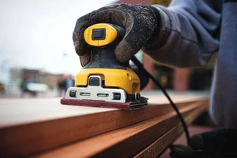 DeWALT Шліфмашина вібраційна DeWalt 230Вт 14000об/хв 108х115мм амплітуда 1.6мм 1.28кг - фото 9