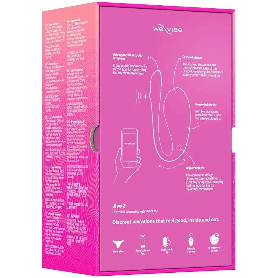 Смарт-віброяйце We-Vibe Jive 2 Electric Pink - фото 13