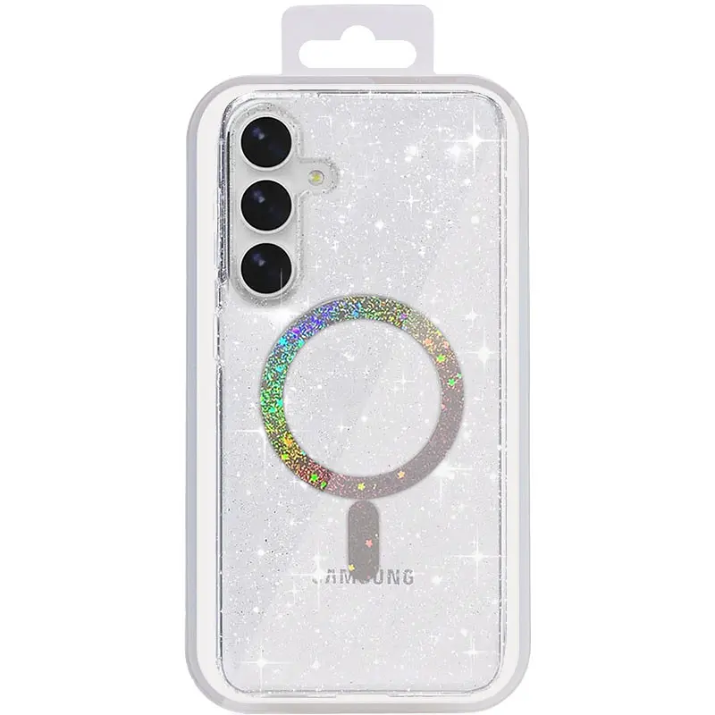 Чохол TPU Eclipse Sparkle (MagFit) для Samsung Galaxy S25 / S24 Clear - фото 3