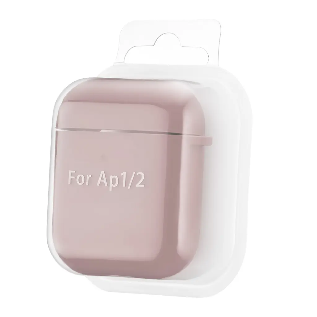 Чохол Silicone Case 2,5mm with microfiber for AirPods 1/2 Sand Powder - фото 2