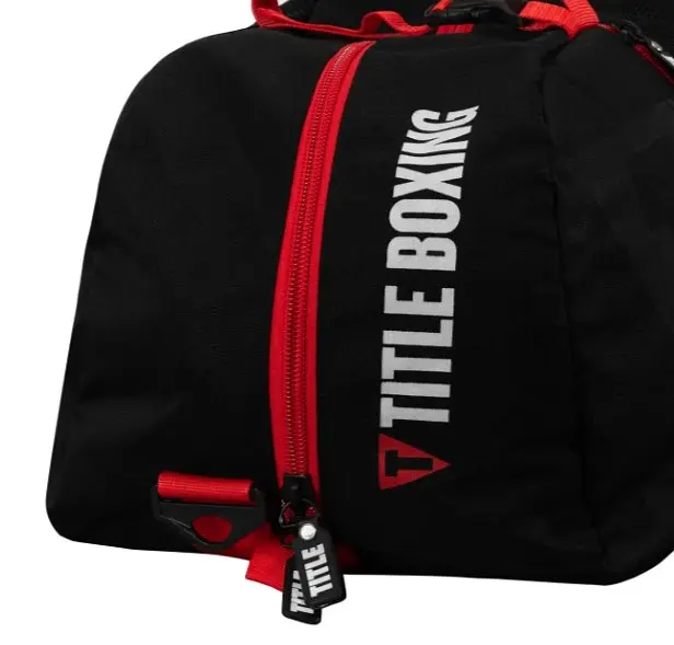 Спортивна сумка TITLE Boxing Champion Sport Bag/Backpack Black/Red (TBAG46 BK/RD) - фото 5