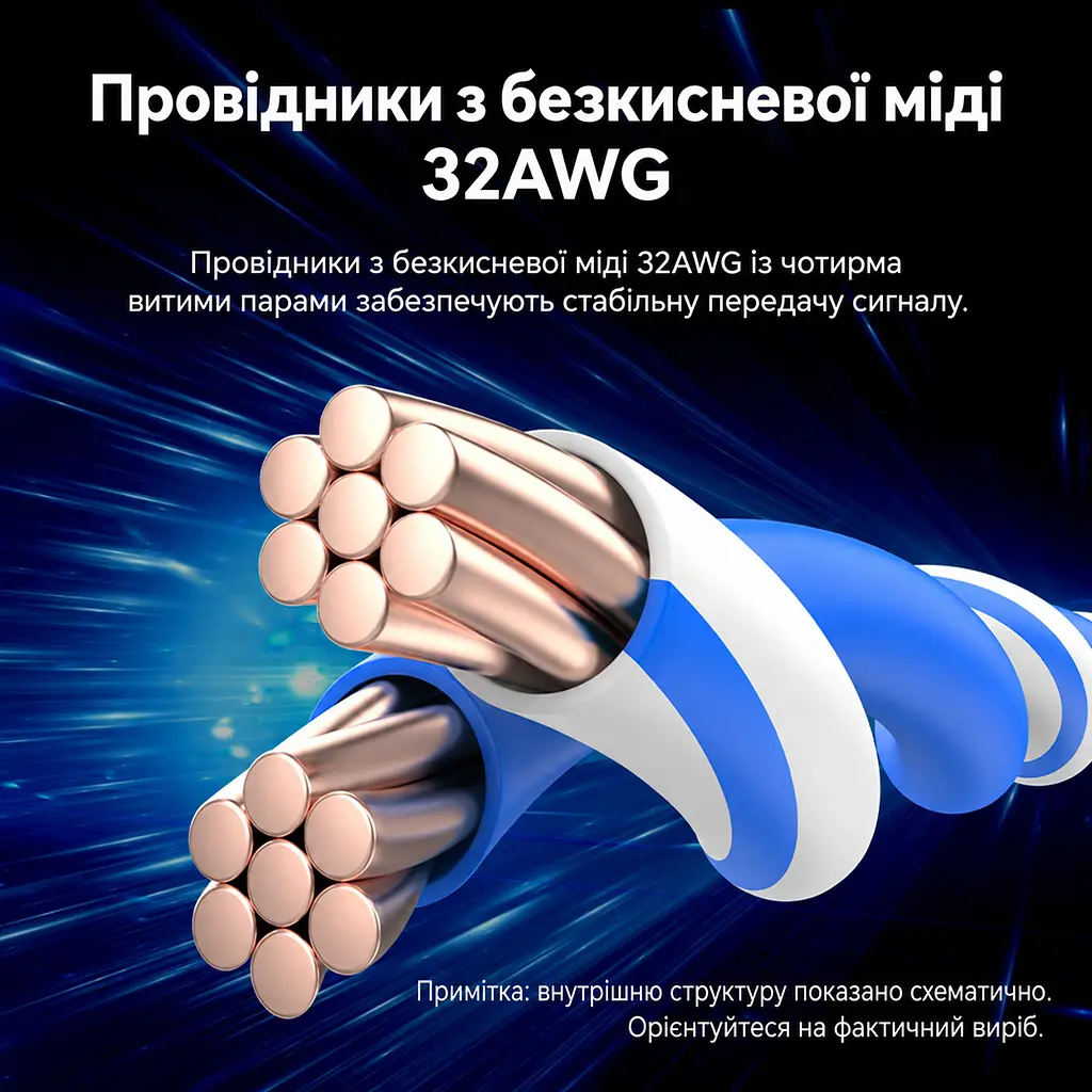 Патч-корд Ethernet Vention довжина 0,5 м LAN-кабель Cat8 STP 40 Гбіт/с роз’єми RJ45 8P8C поворотні кутові штекери з поворотом на 360° тонкий із зовнішнім діаметром 3,8 мм смуга пропускання 2000 МГц чорний (IKLBD) - фото 10