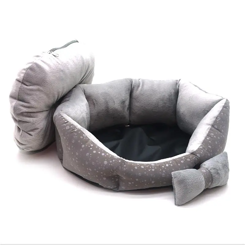 Лежанка для собак та котів Zoo-hunt Марсель сірий №1 40х50х18 см - фото 2