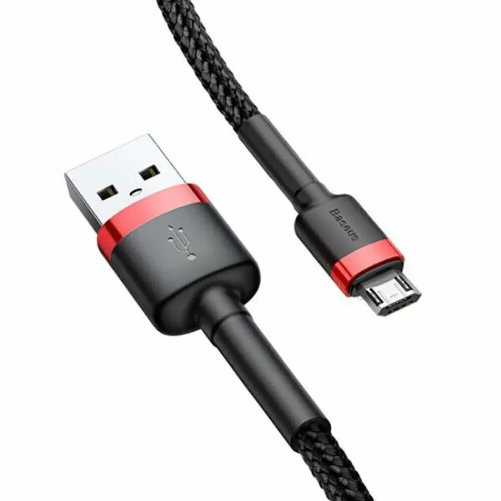 Кабель Baseus Cafule Micro USB 2m (CAMKLF-C91) Red/Black [69672] - фото 5