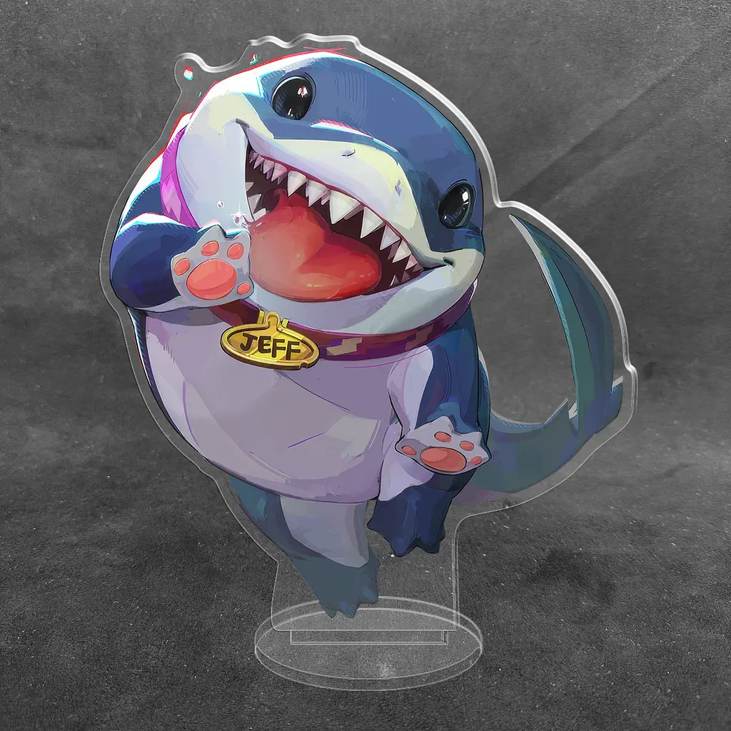 Акрилова колекційна фігурка Marvel Rivals - Jeff the Land Shark 15 см - фото 2