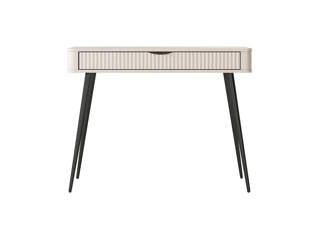 Стіл туалетний Perfect Home Ланте / Lante 1S/100 з 1 шухлядою і чорними ніжками Беж (PFH-091170) - фото 4