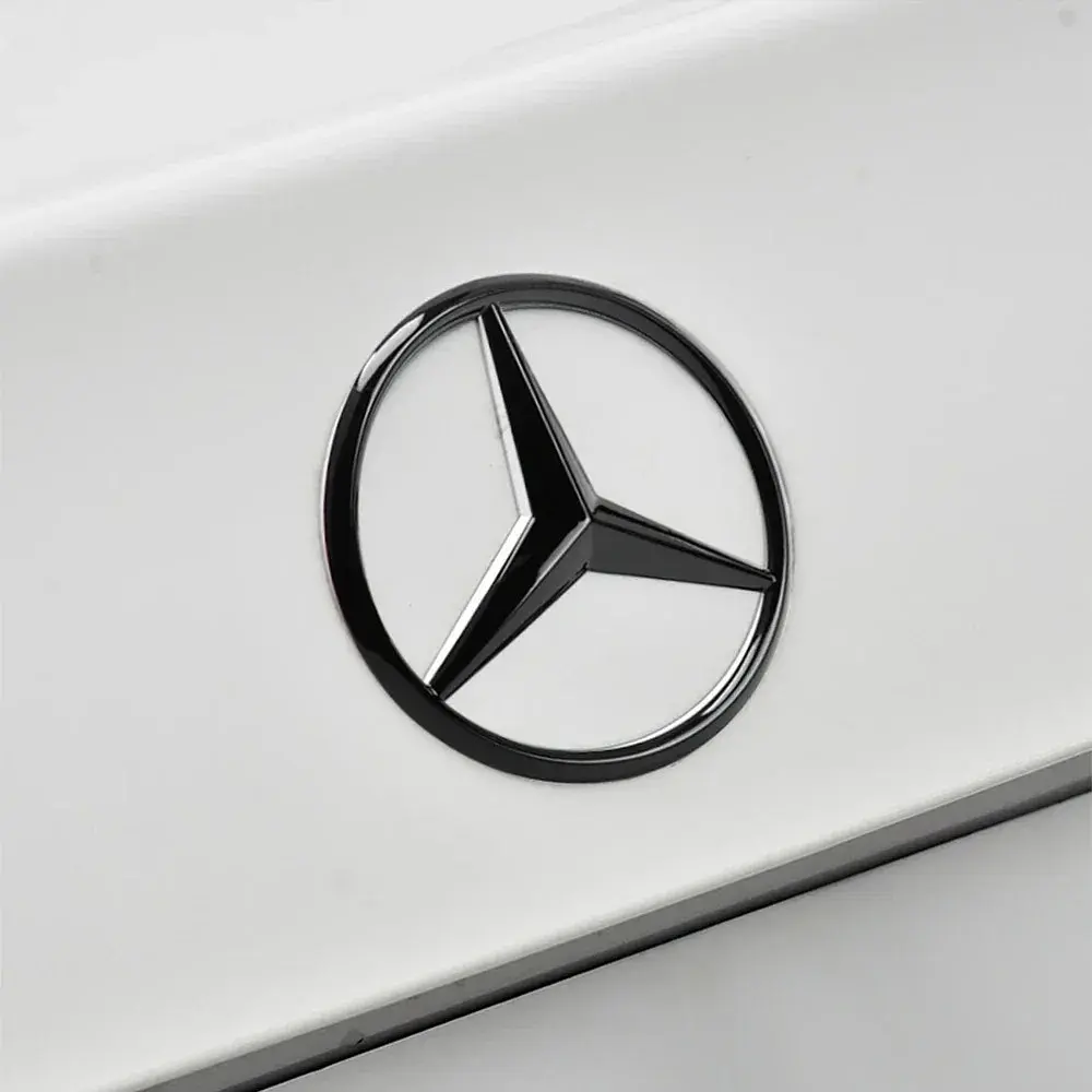 Емблема задня Mercedes-Benz W167 чорна глянцева 84 мм (на 3 направляючих) OEM A1678171200 - фото 4