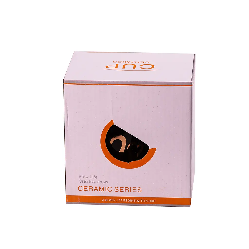 Чашка керамічна Happy Life Love з кришкою чорна в білий горошок 400 мл HPCY8371B - фото 3