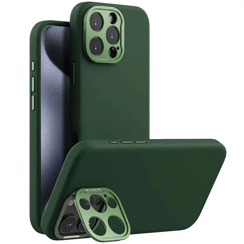 Чохол Silicone Nillkin LensWing Prop Magnetic для Apple iPhone 16 Pro Max (6.9) Зелений / Green - фото 2