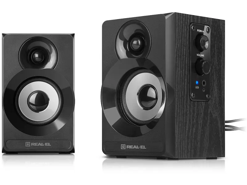 Комп'ютерні колонки REAL-EL S-217 Black (EL121200013) - фото 2