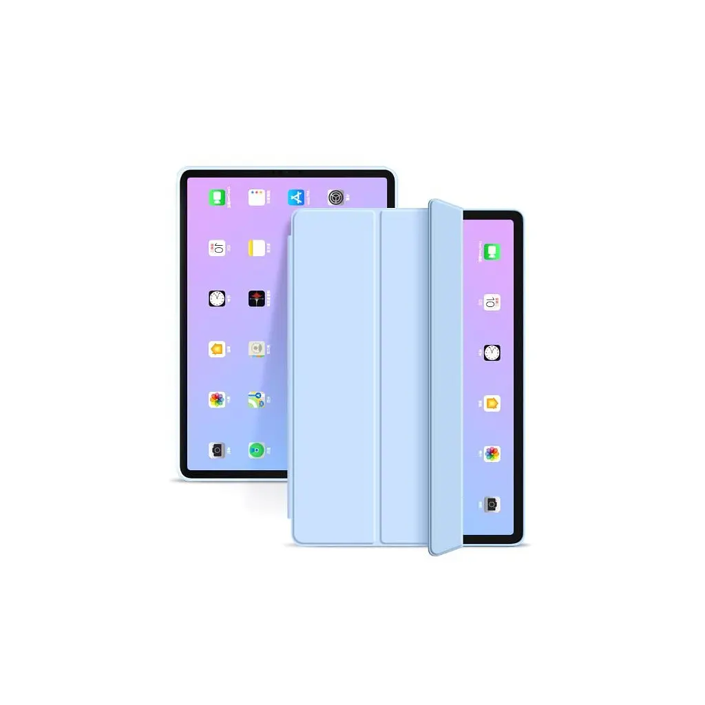 Чохол до планшета BeCover Tri Fold Soft TPU Silicone Apple iPad Air 11" M2/M3 (2024/2025) Light Blue (711409) - фото 3