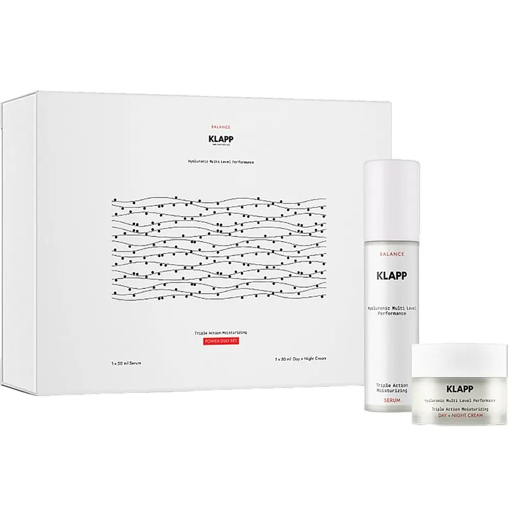 Набор Klapp Triple Action Moisturizing Power Duo Set: крем 50 мл + сыворотка 50 мл - фото 2