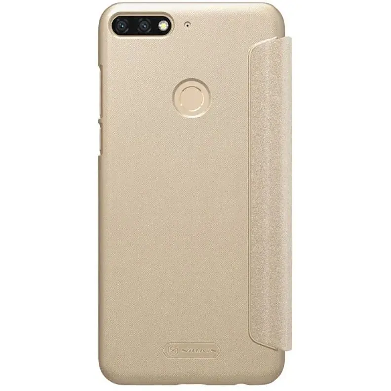 Чохол-книжка Nillkin Sparkle Leather Case HuAwei Y7 Prime 2018/Enjoy 8 Gold - фото 4