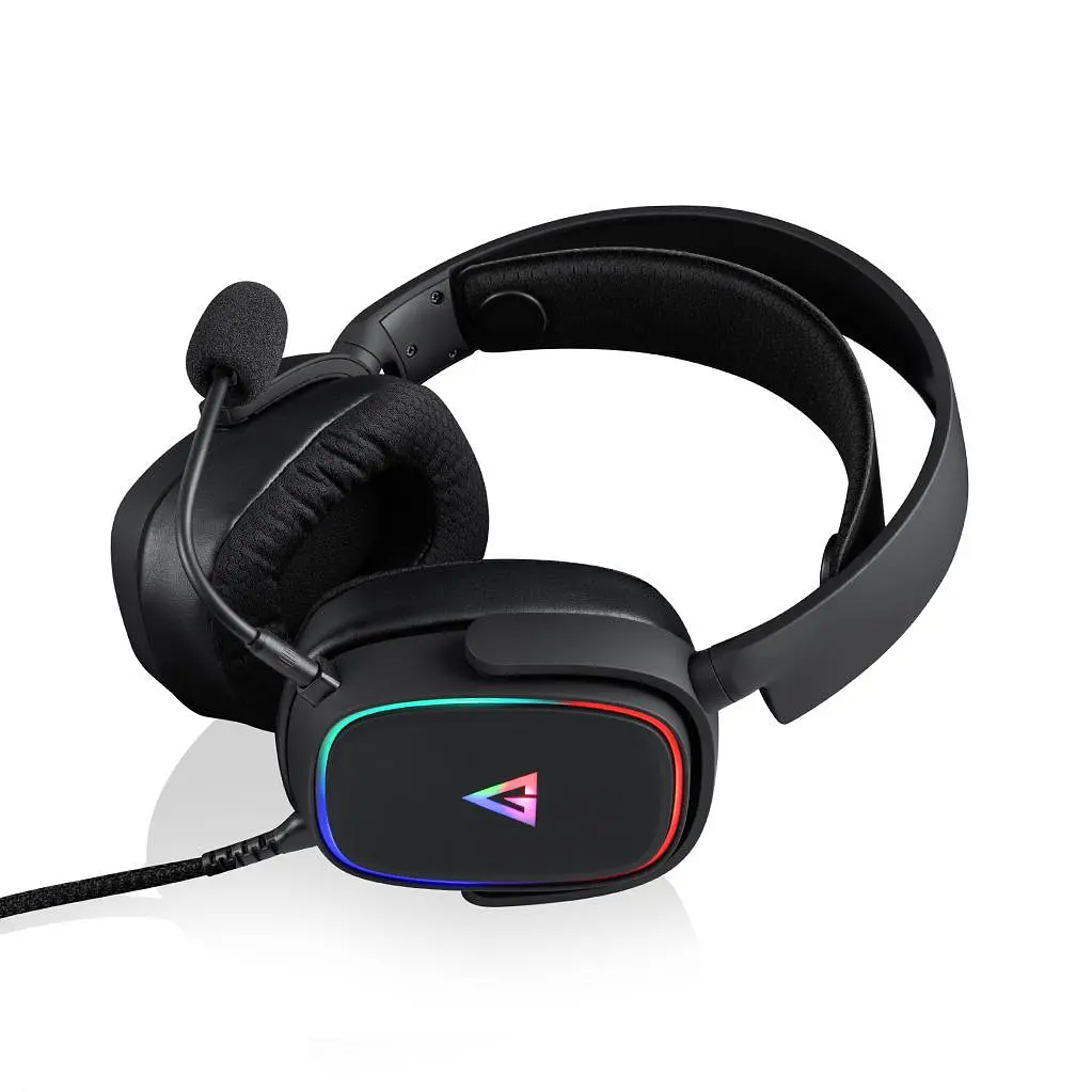 Ігрова гарнітура Modecom Volcano Prometheus RGB 7.1 USB чорна