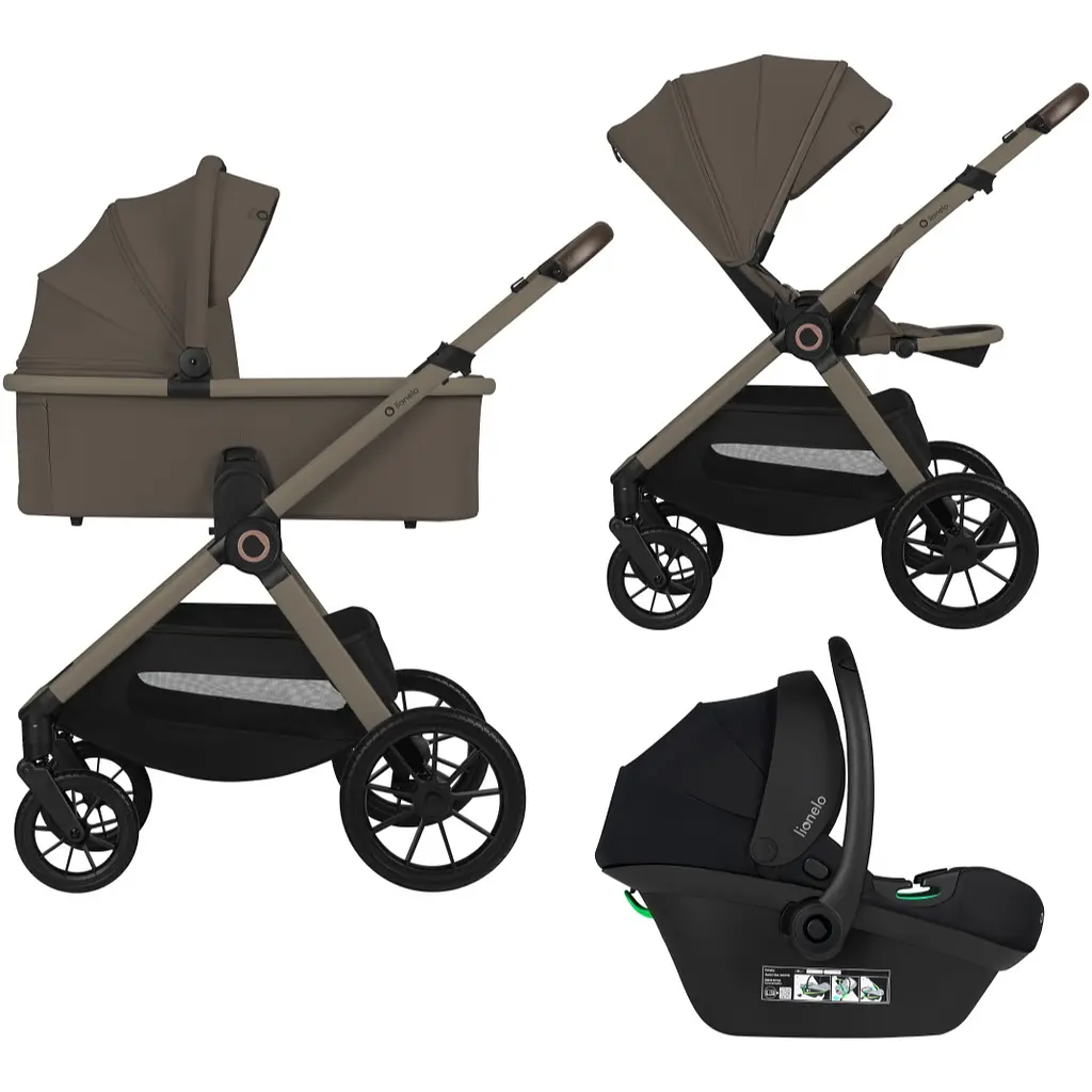 Коляска Lionelo Layla 3 в 1 Beige Taupe (LO-LAYLA 3IN1 BEIGE TAUPE)