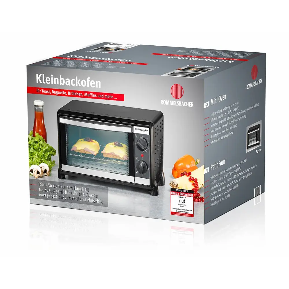 Мини-печь Rommelsbacher BG 950, 10 л - фото 6