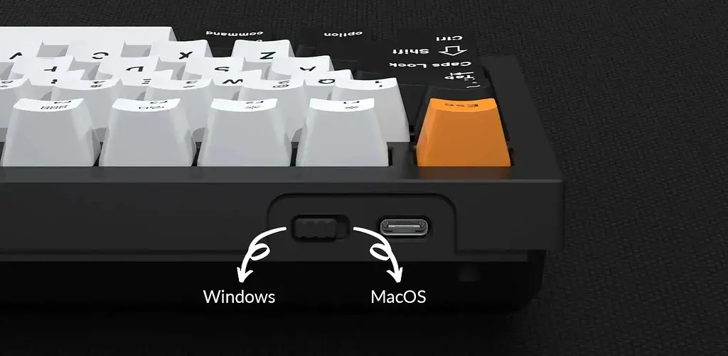 Клавіатура Keychron Q1 QMK Hot-Swappable Gateron Phantom Red RGB Knob Space Grey (Q1N1_KEYCHRON) - фото 4