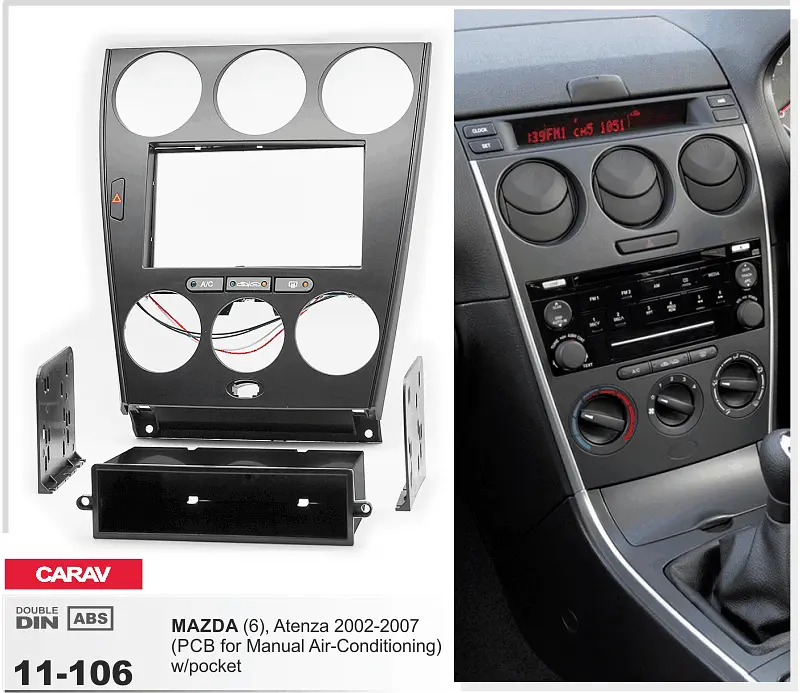 Перехідна рамка Mazda 6 Carav 11-106 - фото 3