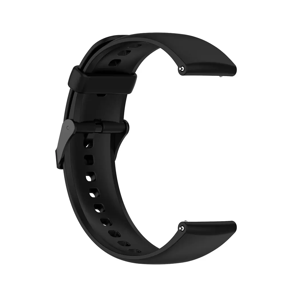 Ремінець силіконовий для смарт-годин BeWatch HW Huawei Watch 22 мм Чорний (102HW01) - фото 3