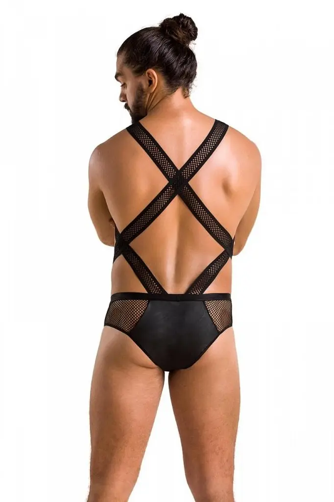 Боді на бретельках Passion 045 BODY VICTOR XXL/XXXL чорний - фото 3