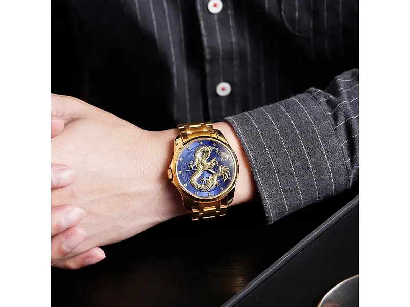 Чоловічий наручний годинник 9193GDBU Gold-Blue Skmei acs0029867 - фото 4