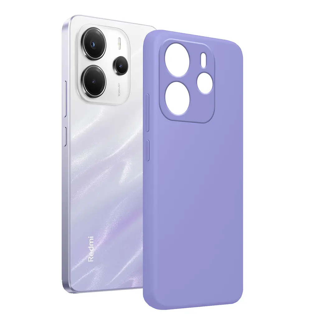 Чохол MAKE Xiaomi Redmi Note 14 4G Silicone Mist Purple - фото 4