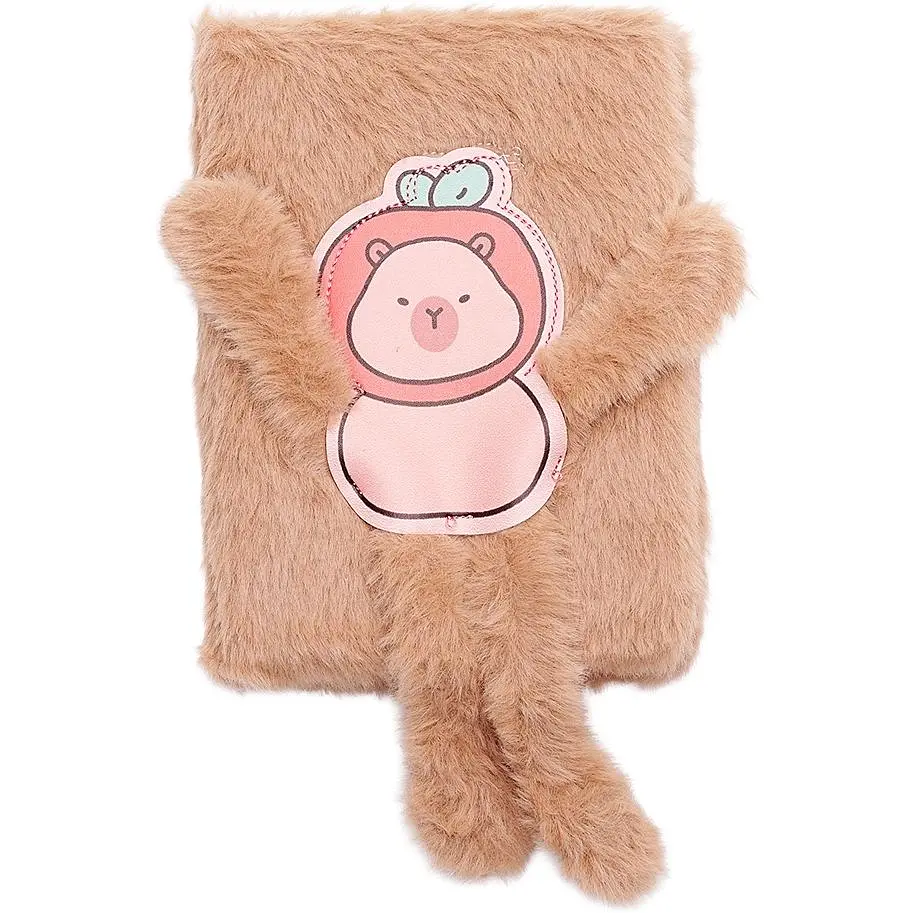 Блокнот А6 ZiBi Capybara Kids Line плюшевый клетка 80 листов (ZB700014) - фото 4