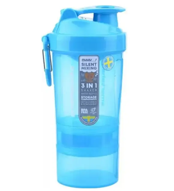 Шейкер спортивний SmartShake Original2GO 600 мл Neon Blue (10560102)
