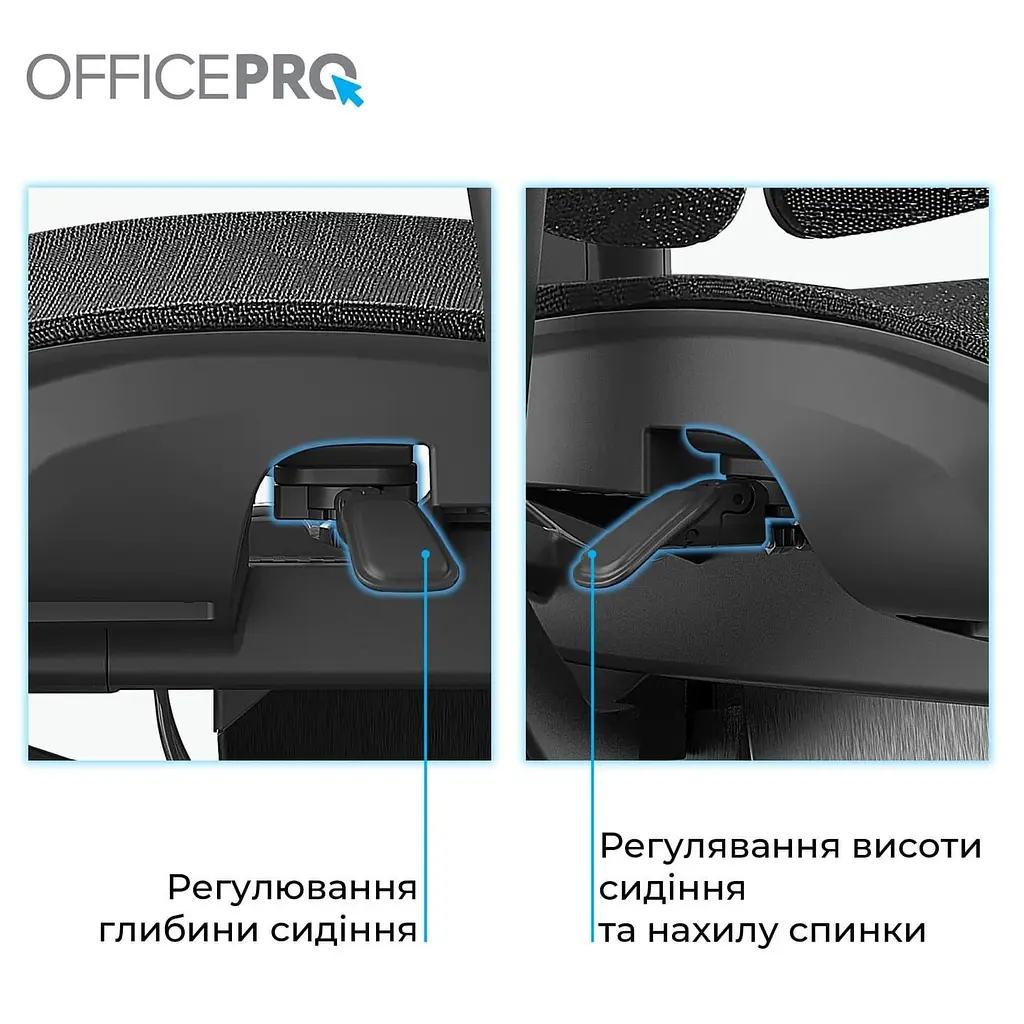Офісне крісло GamePro OfficePro OC950B Black (OC950B) - фото 14